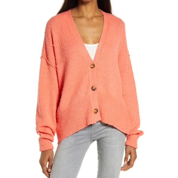 Free People Women's Found My Friend Cardigan Sweater in Giggles - Picture 1 of 7